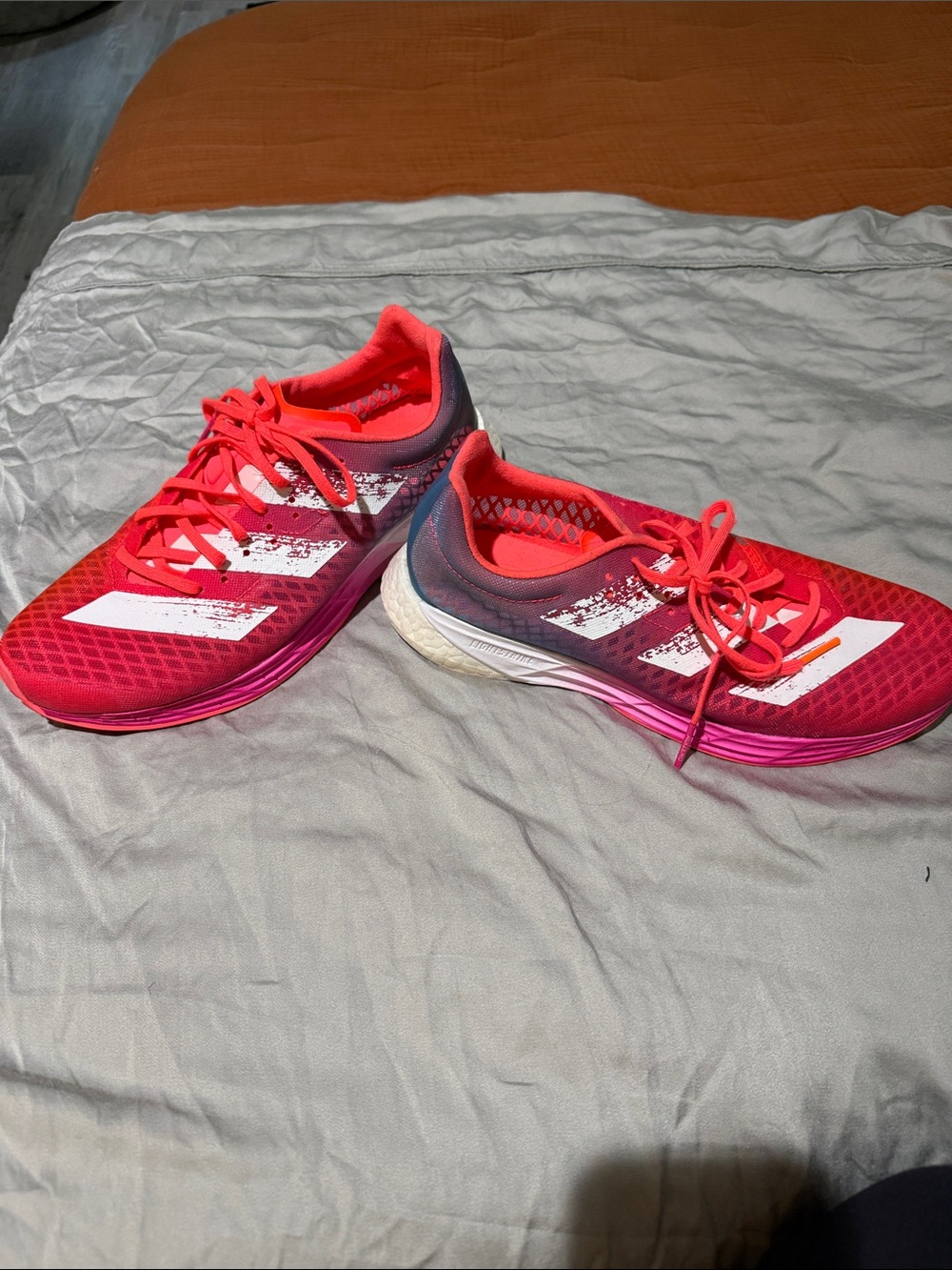 Adidas Adizero Pro Pink Running Shoes - Lightweight Athletic Trainers